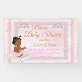 Prinses Baby Shower Tiara Roze Etnisch Spandoek