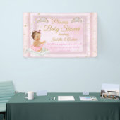 Prinses Baby Shower Tiara Roze Spandoek (Beurs)
