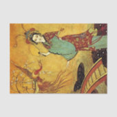 “Prinses Badoura” door Edmund Dulac Tissuepapier (Voorkant)