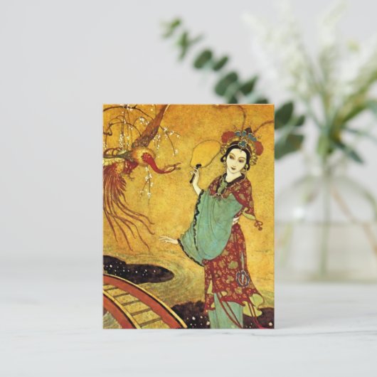 “Prinses Badoura” van Edmund Dulac Briefkaart (Staand voorkant)