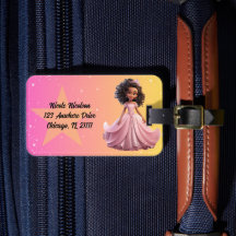 Prinses bagage label
