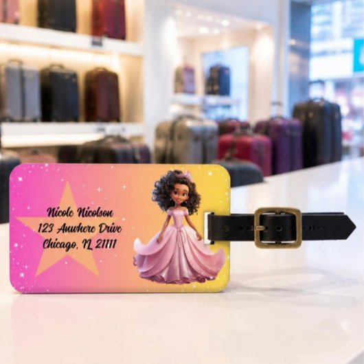 Prinses bagage label
