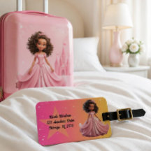 Prinses bagage label