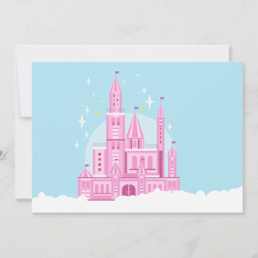 Prinses Bal Verjaardagsfeestuitnodiging Kaart (Achterkant)