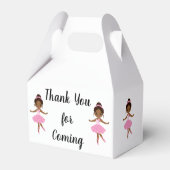 Prinses Ballerina Favor Box Bedankdoosjes (Achterkant)