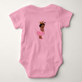 Prinses Ballerina Tutu Parels Etnische Baby Meisje Romper (Achterkant)