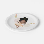 Prinses Ballerina w/Tiara Verjaardag Papieren Bordje (Gekanteld)