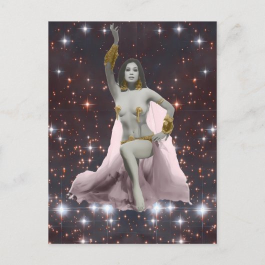 Prinses Banu, kosmische buikdanseres Briefkaart (Voorkant)