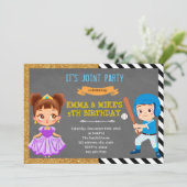 Prinses baseball joint kaart (Staand voorkant)