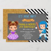 Prinses baseball joint kaart (Voorkant / Achterkant)