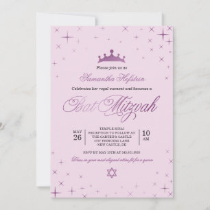 Prinses Bat Mitzvah uitnodiging Koninklijke Kroon