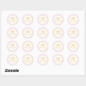 Prinses Bedank Tag Ronde Sticker (Vel)