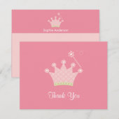 Prinses Bedankbriefje Notitiekaartje (Voorkant / Achterkant)