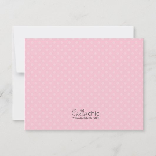 Prinses bedankkaartjes (Rood haar / Bruine haar) Bedankkaart (Achterkant)