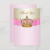 Prinses bedankt kaarten (Voorkant / Achterkant)