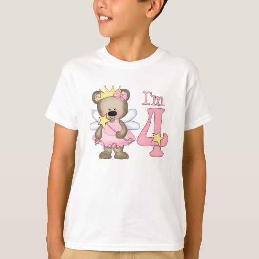 Prinses Beer vierde verjaardag T-shirt (Voorkant)