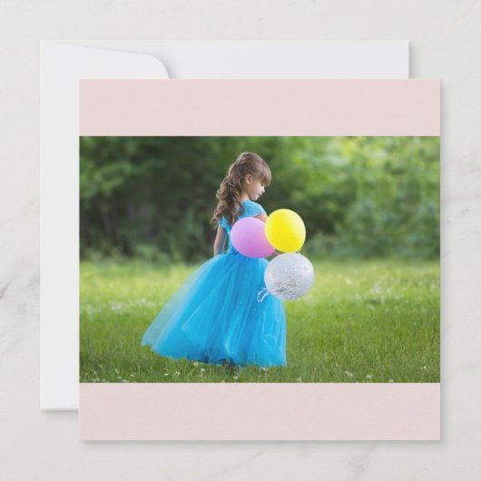 Prinses Betoverde Verjaardagsviering Kaart (Achterkant)