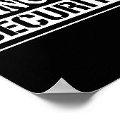 Prinses Beveiliging Leuk Verjaardag Halloween Fees Poster (Hoek)