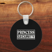 Prinses Beveiliging Leuk Verjaardag Halloween Fees Sleutelhanger (Voorkant)