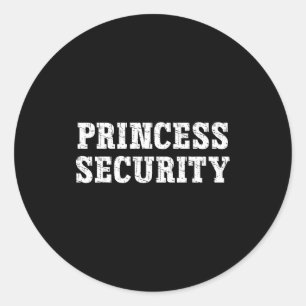 Prinses Beveiliging Overeenkomende Jongens Vader M Ronde Sticker