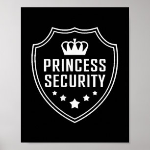 Prinses Beveiliging Verjaardag Familie Match Poster