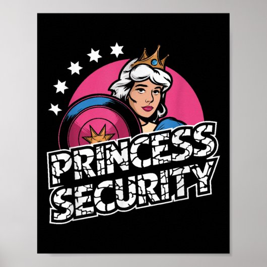 Prinses Beveiliging Verjaardag Papa & Kamp; Mam Jo Poster (Voorkant)
