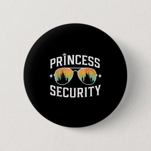 Prinses beveiliging verjaardag vader broer kasteel ronde button 5,7 cm