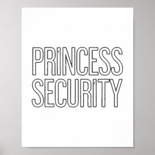 Prinses Beveiligingsteam Papa & Camp; Verjaardagsf Poster