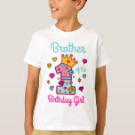 prinses Birthday Girl Brother van de verjaardag ON T-shirt<br><div class="desc">Viel uw verjaardag met dit speciale T-shirt,  gepersonaliseerd ontwerp</div>