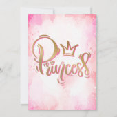  prinses Birthday Kaart (Achterkant)