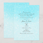 Prinses Blauwe Elegante Verhaalboek Spiraal Bruilo Kaart (Voorkant / Achterkant)