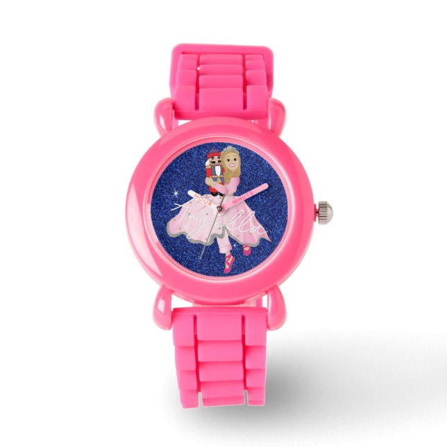 Prinses Blondharige Ballerina Horloge (Voorkant)