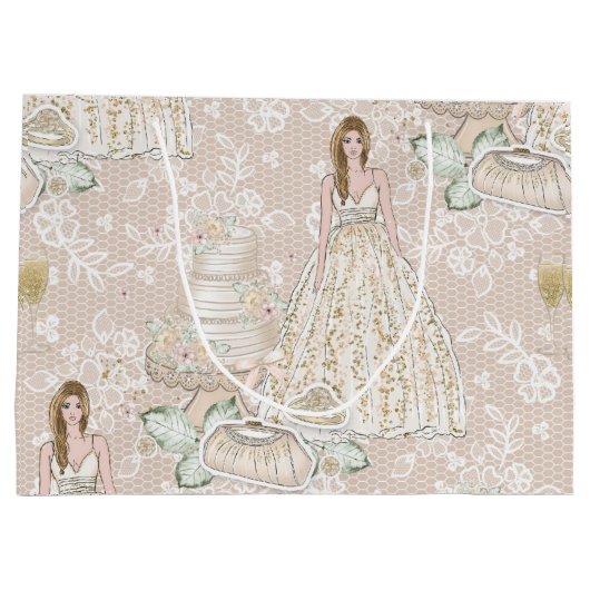 Prinses bruiloft groot cadeauzakje (Achterkant)