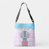 prinses Bunny School-Bag, alles over jou Crossbody Tas (Achterkant)