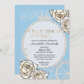 Prinses Carriage Assepoester Sprookje Kaart (Voorkant / Achterkant)