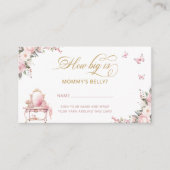 Prinses Carriage Floral Hoe groot is mama's buik Informatiekaartje (Voorkant)