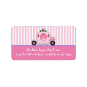 Prinses Carriage Retouradreslabels. Etiket (Voorkant)