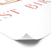 Prinses Carrousel Magisch 1e Verjaardag Welkom Perfect Poster (Hoek)