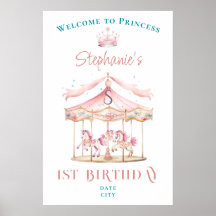 Prinses Carrousel Magisch 1e Verjaardag Welkom