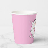 Prinses Cartoon 1e Verjaardag Etnisch Meisje Papieren Bekers (Rechts)