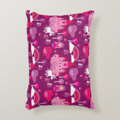 prinses castle en unicorn regenboog accent kussen (Voorkant(Verticaal))