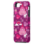 prinses castle en unicorn regenboog Case-Mate iPhone case (Achterkant Links)