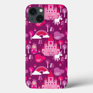 prinses castle en unicorn regenboog Case-Mate iPhone case