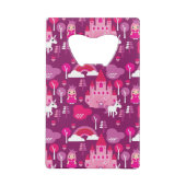 prinses castle en unicorn regenboog creditkaart flessenopener (Achterkant)