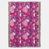 prinses castle en unicorn regenboog deken (Voorkant Verticaal)