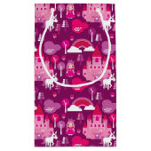 prinses castle en unicorn regenboog klein cadeauzakje (Achterkant)