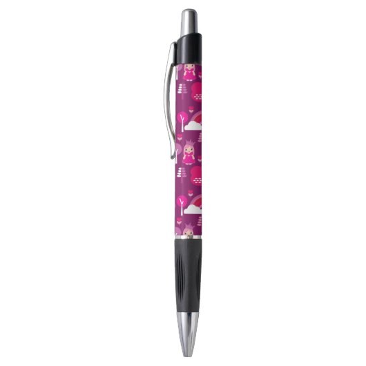 prinses castle en unicorn regenboog pen (Top (Verticaal))