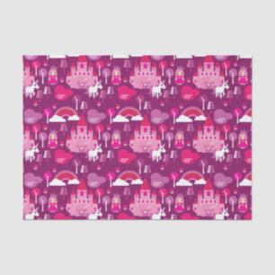 prinses castle en unicorn regenboog tissuepapier