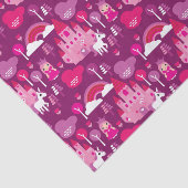prinses castle en unicorn regenboog tissuepapier (Detail)