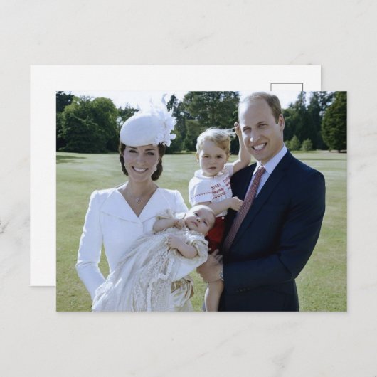 Prinses Charlotte christening juli 2015 gestileerd Briefkaart (Voorkant / Achterkant)
